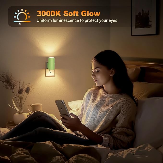 JandCase Night Lights Plug into Wall, Dimmable Night Light Plug in - Image 4