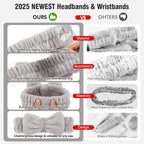 Spa Headbands for Women with Wristband Set: Facial Makeup Headbands for Girls & - Image 5
