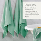 NY Loft 100% Cotton Towel Set| Super Soft & Absorbent Quick-Dry |Textured and - Image 3