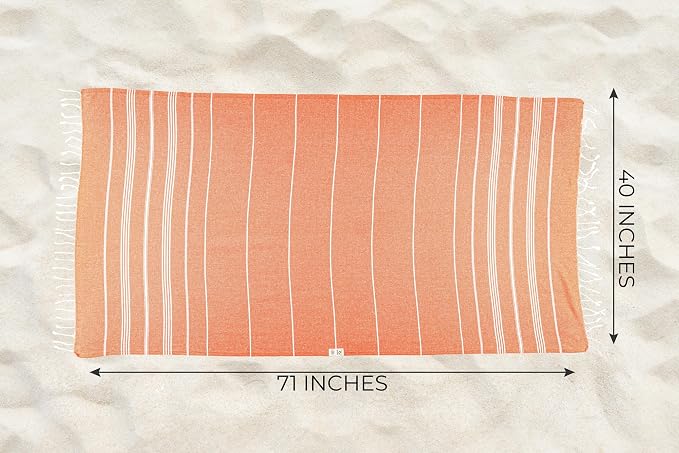 Ray Silver Turkish Beach Towel – 100% Cotton 40x71 Quick Dry Oversized Sand - Image 6