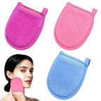 3 Pcs Exfoliating Facial Scrubber Mitt, Face Deep Exfoliating Cleaning by Unknown