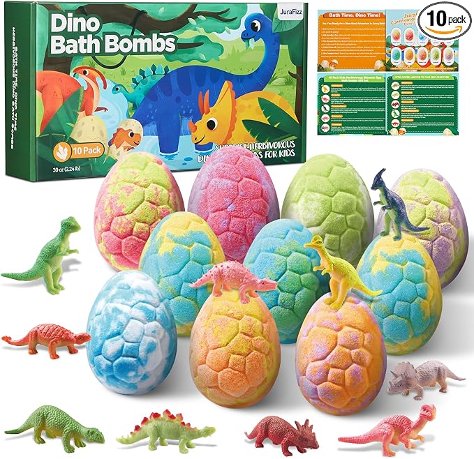 Dinosaur Bath Bombs for Kids by Unknown