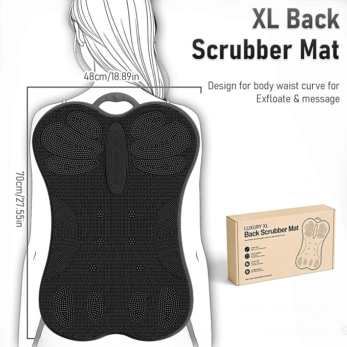 Back Scrubber Shower Bathtub Tub Body Bath Cushion Back Lumbar Support - Image 8