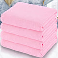 VOOVA & MOVAS Pink Bath Towels Set of 4, Large 30" x 56" by VOOVAMOVAS