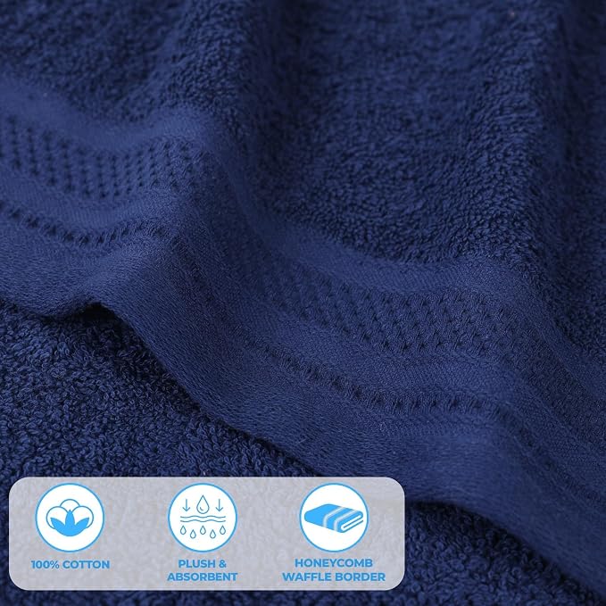 Superior Honeycomb Cotton Medium Weight Towels, - Image 5