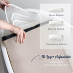 Luxury Bath Pillow for Bathtub, Soft & Comfortable Head Neck & Back Support - Image 4