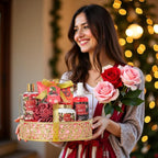 Bath & Body Basket Set, Cherry Fruit Scent Spa Gift Basket - Image 3