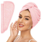 SimpleField 2 Pack Microfiber Hair Towel Wrap by SimpleField