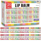 AZEN 120 Pack Lip Balm Bulk, Moisturizing Lip Balms by AZEN