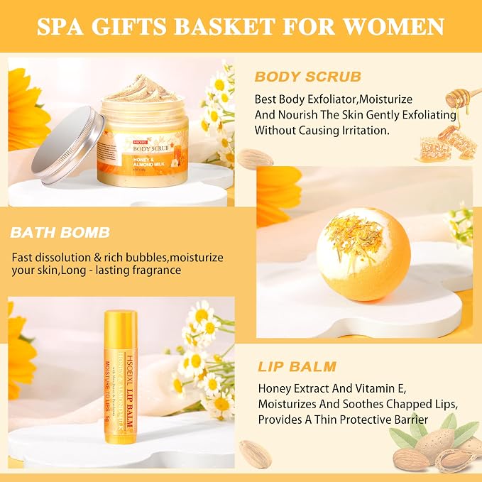 Gifts for Women, Birthday Gift for Women, Self Care Gifts Spa Gift Basket - Image 4