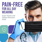 Medtecs Face Mask Disposable – 2, 3-Ply Breathable, Soft Fit – Adult Size – - Image 2