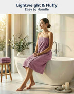 LANE LINEN Bathroom Towels Set of 12 – Zero Twist, 100% Cotton Soft Towel - Image 2
