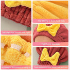 2 Pack Ultra Absorbent Hair Quick Drying Towel - Image 4