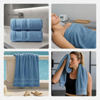 REDKISS 100% Cotton Bath Towels Set of 2, Extra Large Bath Sheets 35 X 70 Inches - Image 7