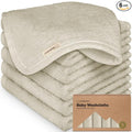 6-Pack Baby Washcloths – Soft Absorbent Viscose from Bamboo Washcloths by KeaBabies