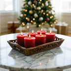 Aroma Naturals Votive Candles Essential Oil, Peace Ruby Holiday - Image 4