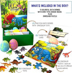 Bath Bombs for Kids with Surprise Toys Inside Plus Dinosaur Puzzle - Image 3
