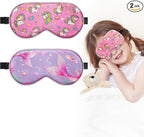 BeeVines Kids 100% Real Mulberry Silk Sleep Mask 2 Pack, Original Design Pure by BeeVines