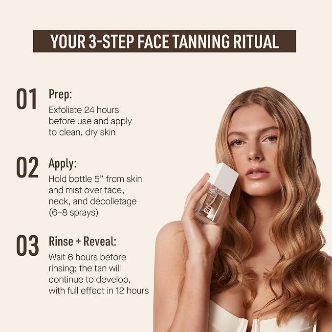 Nuda CloudMist Face Tan Water | Buildable Facial Tanning Mist - Image 5