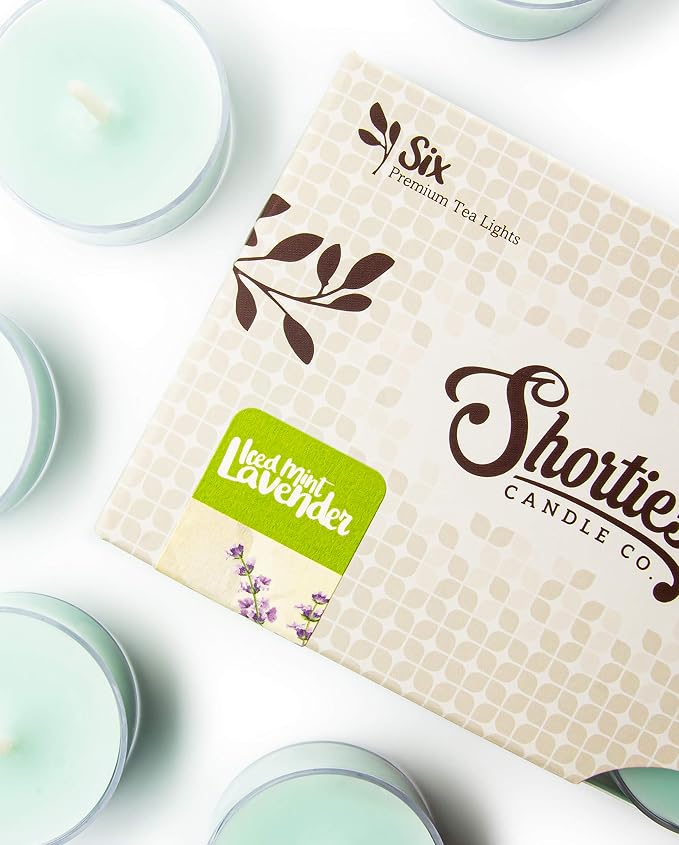 Iced Mint Lavender Premium Tealight Candles - Image 4