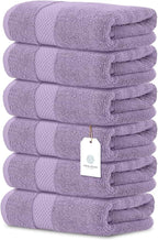 White Classic Luxury Lavender Hand Towels - Image 2