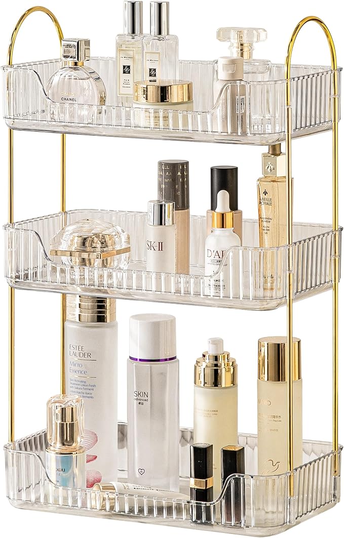 Akinbas 3 Tier Bathroom Organizer Countertop Makeup Perfume Tray Skincare by AKINBAS