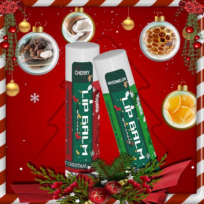 Yopela 76 Pack Christmas Natural Lip Balm Bulk - Image 4