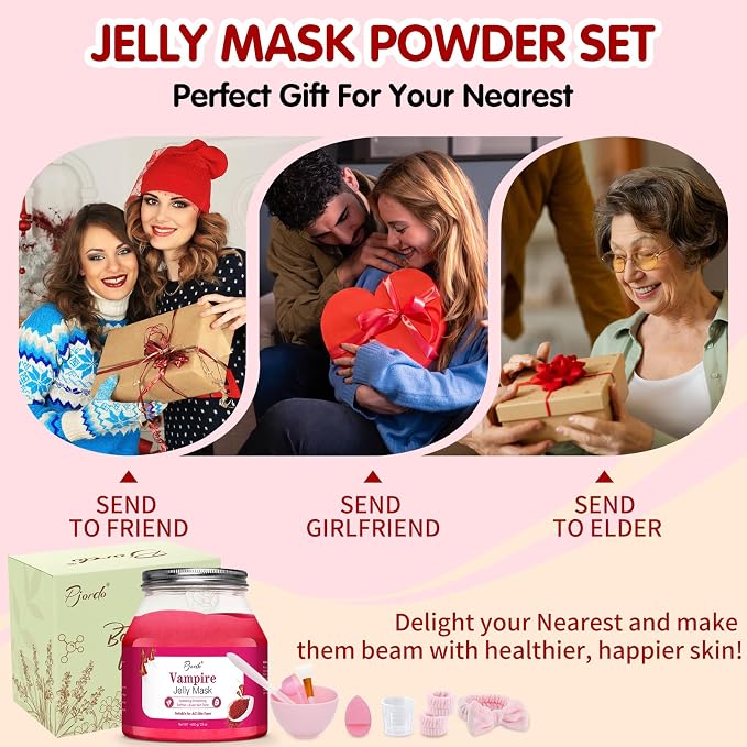 Pjordo Jelly Masks for Facials Professional, Vampire Jelly Mask Powder - Image 8