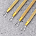 Beavorty Stainless Steel Nail Spatula and Triangle Cuticle Pusher Set 5.12 Inch - Image 8