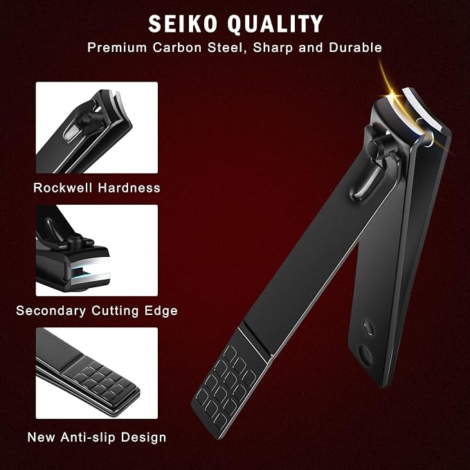 8 PCS Nail Clippers, ONLYWEE Premium Manicure Set - Image 4