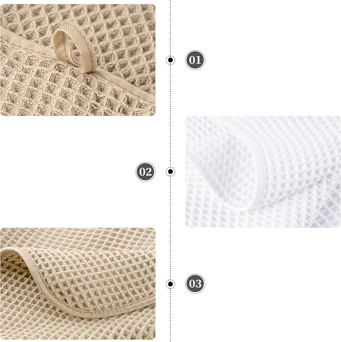 POLYTE 430 GSM Microfiber Quick Dry Lint Free Oversize Bath Towel Set, 6 Piece - Image 9