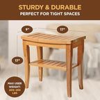 Bamboo Shower Bench - Image 3