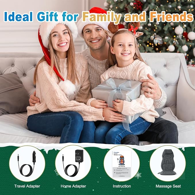 Back Massager with Heat, Full Body Massage Pad with Pillow Neck Support - Image 9