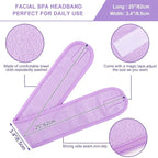 Whaline Spa Facial Headband Make Up Wrap Head Terry Cloth Headband Adjustable - Image 2