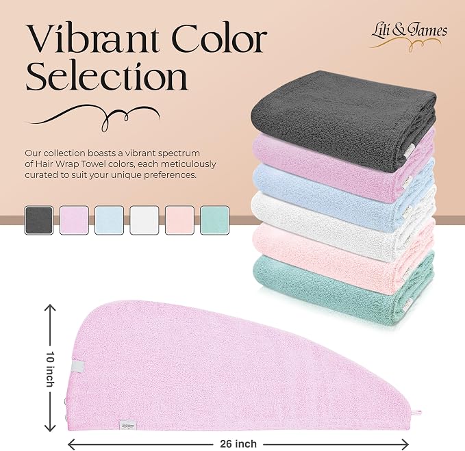 Cotton Hair Towel Wrap for Women/Kids | Quick Dry, Soft & Absorbent 420-GSM - Image 2