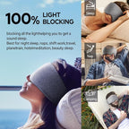 Cotton Sleep Eye Mask for Men Women, 100% Blocking Light Sleeping Mask for Side - Image 6