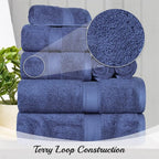 SUPERIOR Egyptian Cotton Pile 8 Piece Towel Set, Includes 2 Bath, 2 Hand - Image 10