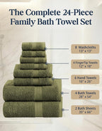 LANE LINEN Cotton Towels for Bathroom - Image 3