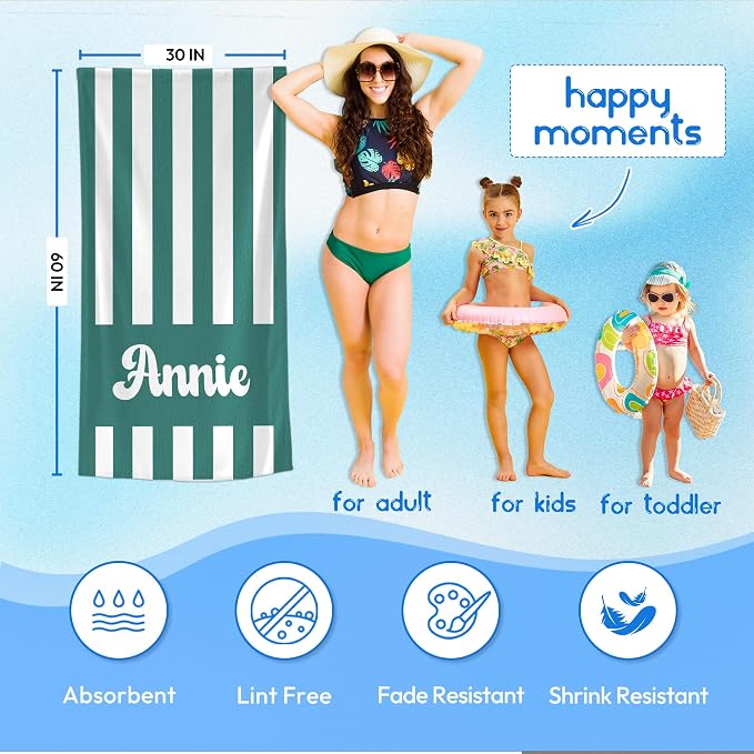 JML Personalized Beach Towel - Image 4