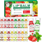 DMSKY 30 Pack Lip Balm, Natural Lip Balm Bulk by DMSKY