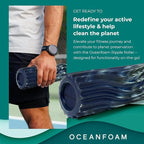 Oceanfoam Ripple Travel Foam Roller Firm Mini Foam Roller - Image 4