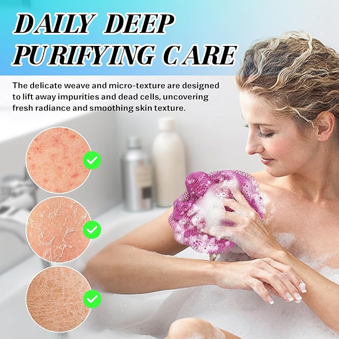African Net Sponge Authentic Exfoliating Body Scrubber - Image 5