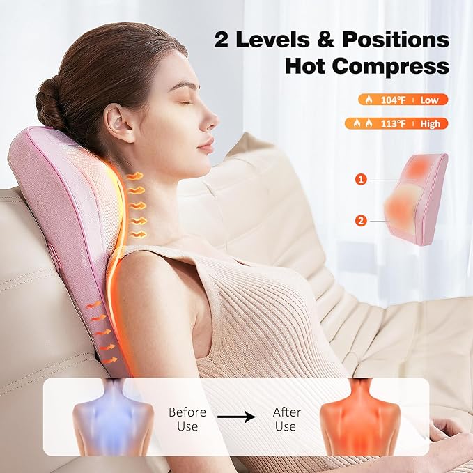Boriwat Back Massager with Heat, Neck Massager - Image 3
