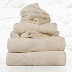 SUPERIOR Egyptian Cotton Pile 6 Piece Towel Set, Includes 2 Bath, 2 Hand - Image 2