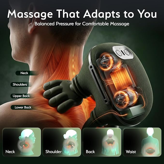 Neck Massager with Heat for Pain Relief – Shoulder & Neck Massager with Hands - Image 6