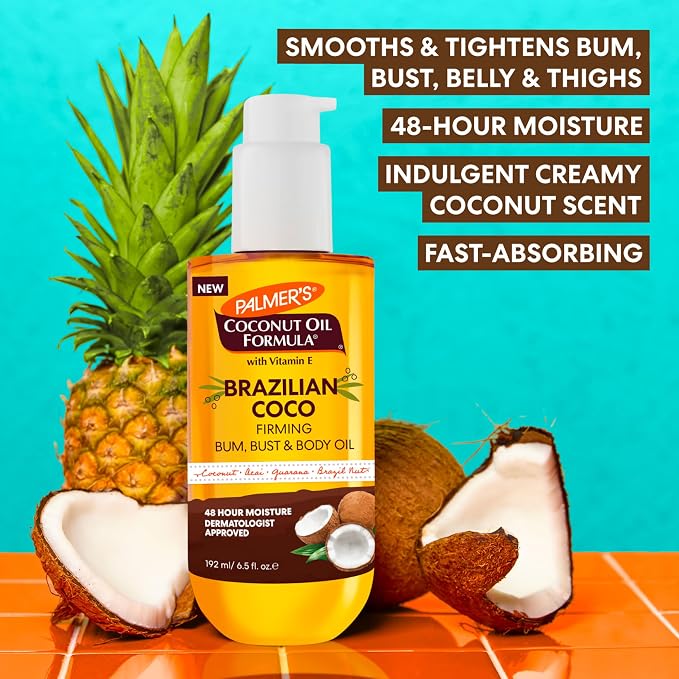 Palmer's Coconut Oil Formula Brazilian Coco Firming Body Oil - Image 4