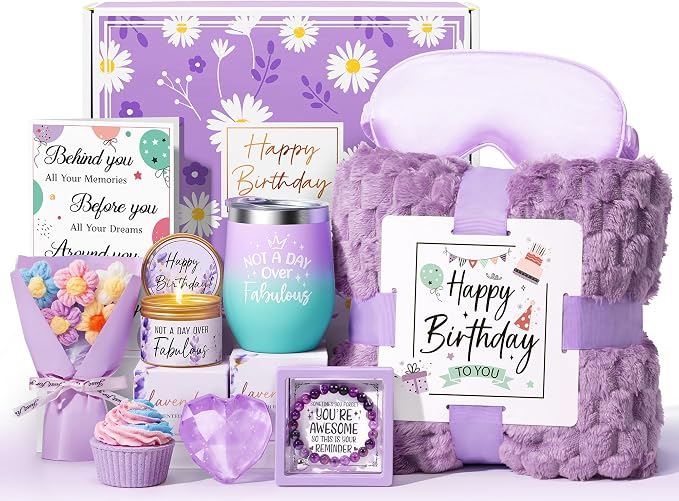 Birthday Gifts for Women Friendship, Unique Happy Birthday Gifts Basket for Mom by MAYICIVO