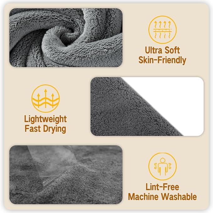 MAYOKEN® 12PCS U-Shaped Microfiber Facial Towels - Image 3