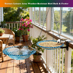 2 Pack Super Value Hanging Plastic Bird Baths and Feeders - Image 5