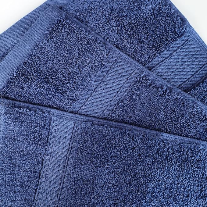 SUPERIOR Egyptian Cotton Pile 3 Piece Towel Set, Includes 1 Bath, 1 Hand - Image 5
